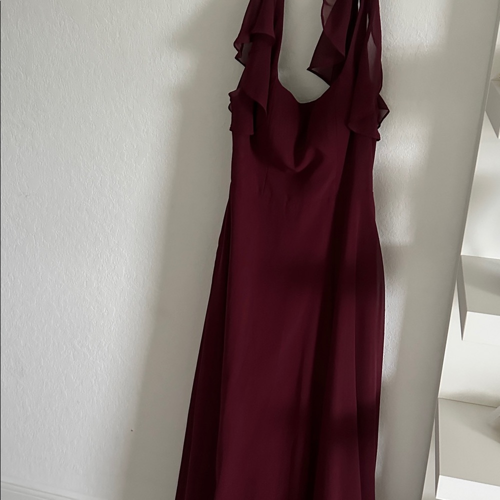 Elegant Burgundy Gown